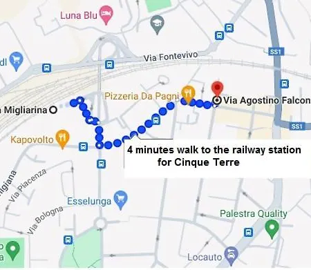 Apartamento 5 Terre Express Migliarina - Near Train Station *