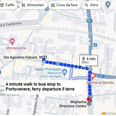 5 Terre Express Migliarina Daire